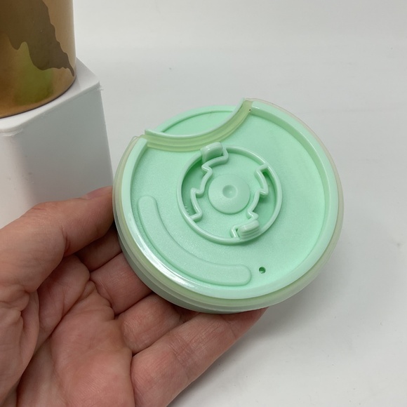 Starbucks 2022 Gold Mermaid Ceramic Travel Tumbler Cup with Lid - Picture 7 of 10